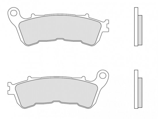 Brzdové destičky BREMBO pro HONDA FJS 600 Silver Wing (ABS) (2009-2016)