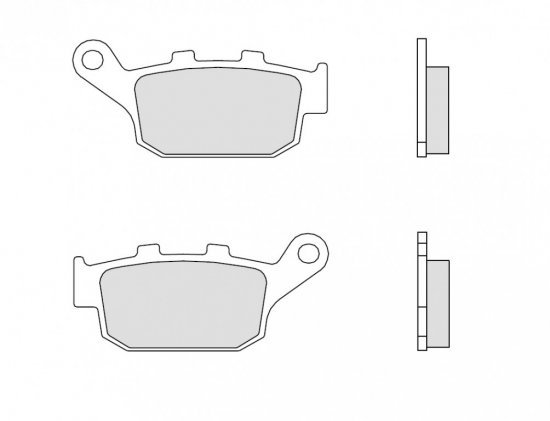 Brzdové destičky BREMBO pro HONDA NTV 650 Revere (1988-1993)