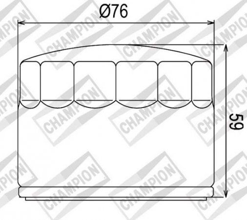 Olejový filtr CHAMPION 100609125 COF4528