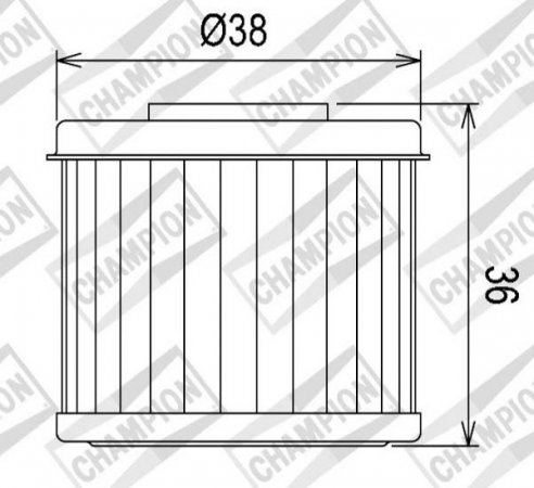 Olejový filtr CHAMPION COF016 pro HONDA CRF 450 RX (2017-2018)