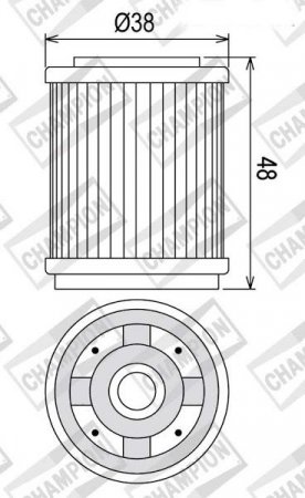 Olejový filtr CHAMPION COF043 pro YAMAHA TT 350 (1985-1995)