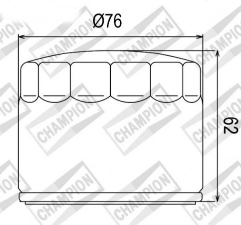 Olejový filtr CHAMPION COF060 pro BMW K 1200 R (2005-2008)