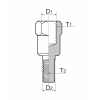 Adaptér na zpětné zrcátko RMS 121850140 M10 RH - M8 RH