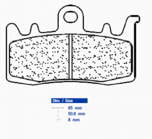 Brzdové destičky CL BRAKES A3+