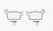 Brzdové destičky CL BRAKES 1244 RX3