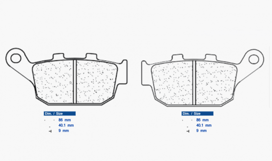 Brzdové destičky CL BRAKES RX3 pro HONDA NC 750 D Integra (2014-2021)