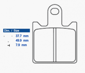 Brzdové destičky CL BRAKES A3+