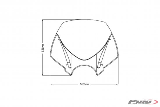 Plexi štít PUIG NEW. GEN TOURING průhledná pro KAWASAKI Ninja 250 R