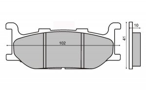 Brzdové destičky RMS sintered přední