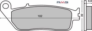 Brzdové destičky RMS organické