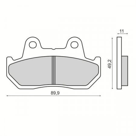 Brzdové destičky RMS organické pro HONDA VF 750 F (1983-1984)