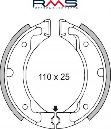 Brzdové čelisti RMS 225120050