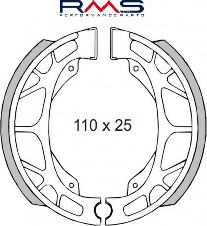 Brzdové čelisti RMS 225120090 zadní