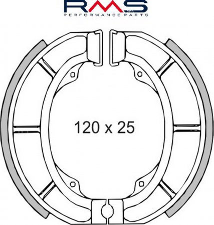 Brzdové čelisti RMS 225120130