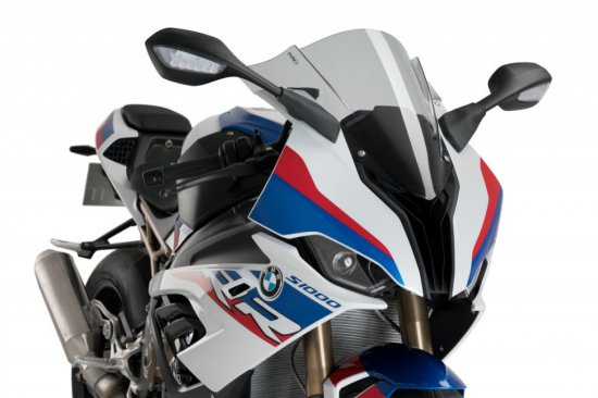 Plexi štít PUIG RACING kouřová pro BMW S 1000 RR (2019-2024)