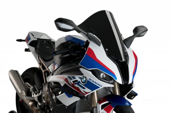 Plexi štít PUIG RACING černý pro BMW S 1000 RR