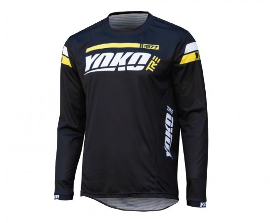 Motokrosový dres YOKO TRE černá/žlutá XXL pro YAMAHA XSR 700