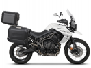 Kompletní sada černých hliníkových kufrů SHAD TERRA BLACK , 48L topcase   36L/47L boční kufry, včetn SHAD TRIUMPH Tiger 800