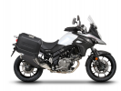 Kompletní sada bočních černých hliníkových kufrů SHAD TERRA BLACK 36L/36L , včetně montážní sady SHAD SUZUKI DL 650 V-Strom