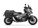 Kompletní sada bočních černých hliníkových kufrů SHAD TERRA BLACK 47L/47L , včetně montážní sady SHAD HONDA X-ADV 750