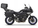 Kompletní sada černých hliníkových kufrů SHAD TERRA BLACK , 37L topcase 36L/36L boční kufry, včetně SHAD YAMAHA MT-09 Tracer / Tracer 900