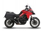 Kompletní sada bočních černých hliníkových kufrů SHAD TERRA BLACK 47L/47L , včetně montážní sady SHAD DUCATI MULTISTRADA 950 / 1200 / 1260