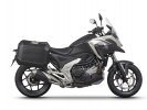 Kompletní sada bočních černých hliníkových kufrů SHAD TERRA BLACK 47L/47L , včetně montážní sady SHAD HONDA NC 750 X 2021-