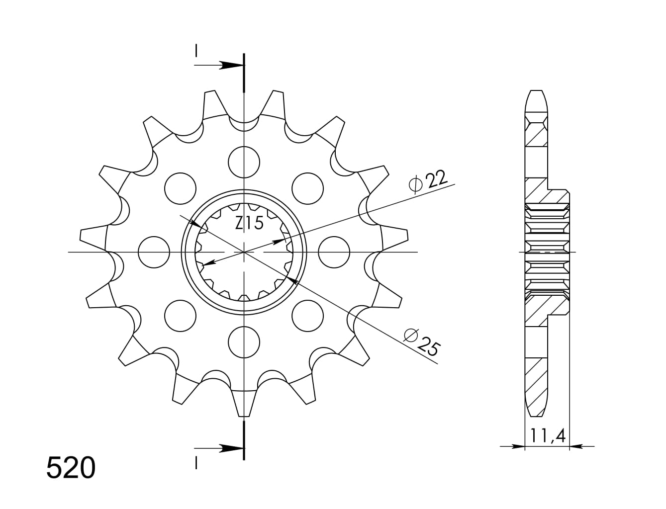 Řetězové kolečko SUPERSPROX CST-1902:16 16 zubů, 520