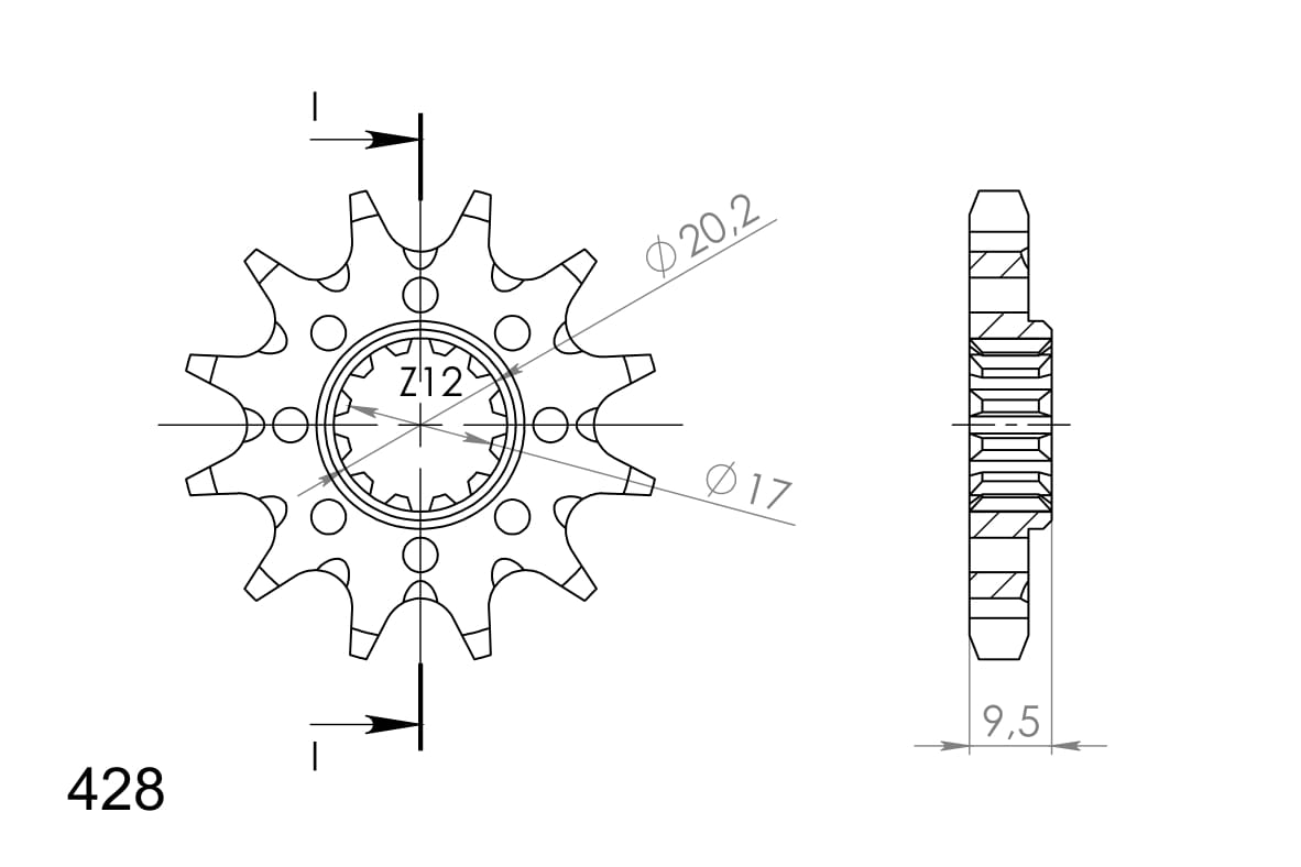 Řetězové kolečko SUPERSPROX CST-1907:12