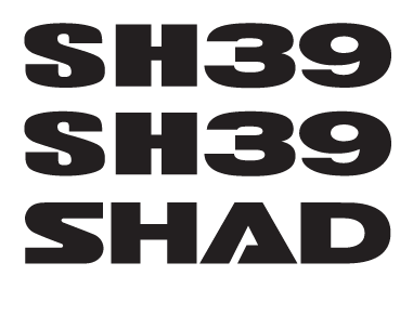 Samolepky SHAD pro SH39 pro HONDA CBR 600 F