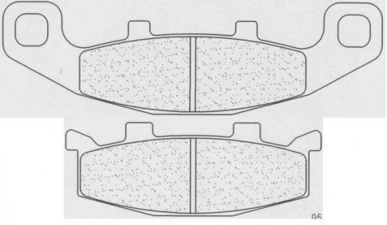 Brzdové destičky CL BRAKES A3+ pro KAWASAKI ZL 600 Eliminator (1995-1998)