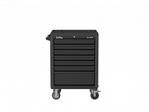 Tool storage trolley LV8 with 7 drawers with lock key