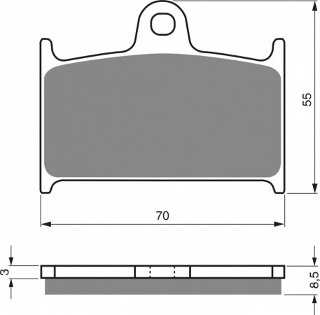 Brzdové destičky GOLDFREN S33 STREET FRONT pro SUZUKI GSF 1200 Bandit (S) (1995-2000)