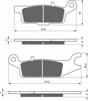 Brzdové destičky GOLDFREN AD  OFF-ROAD FRONT