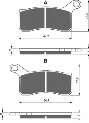 Brzdové destičky GOLDFREN AD  OFF-ROAD FRONT