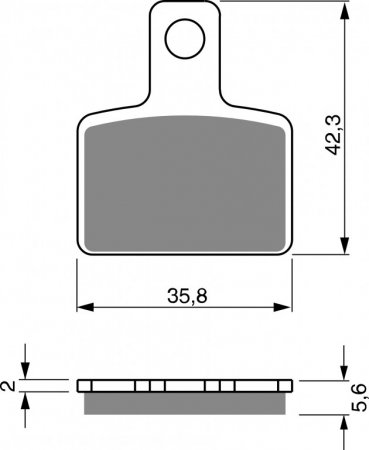 Brzdové destičky GOLDFREN 282 S33 OFF-ROAD REAR