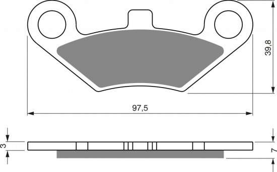 Brzdové destičky GOLDFREN 284 S33 OFF-ROAD REAR