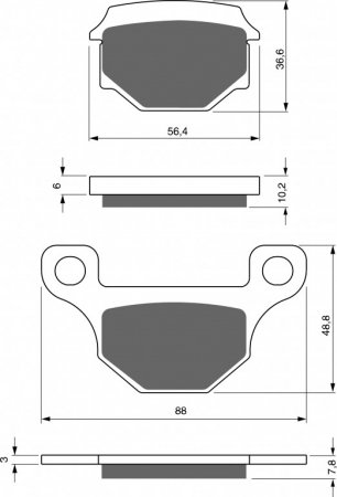 Brzdové destičky GOLDFREN 289 S33 STREET FRONT