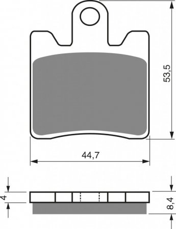 Brzdové destičky GOLDFREN 326 AD (1 set = 4 pcs)