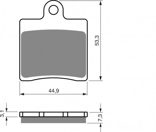 Brzdové destičky GOLDFREN 367 S3 (1 set = 4 pcs)