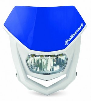 Maska se světlem POLISPORT 8667100005 HALO LED modrá Yam98