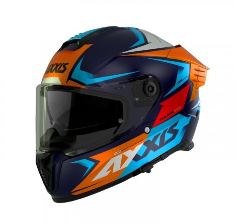 Integrální helma AXXIS HAWK SV EVO ixil c14 naranja matt L