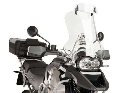 Přídavné plexi nastavitelné PUIG clip-on průhledný pro KAWASAKI VN 1500 Classic