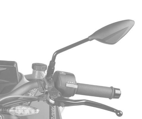 Zpětné zrcátko PUIG 7354C RS2 70° FAIRING FITTING karbonový vzhled pravý