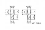 Adaptér na zpětné zrcátko PUIG 9271N ADAPTER M10/150 THREAD RIGHT+LEFT REAR MIRROR HI-T černý na řidítka