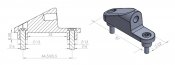 Adaptér na zpětné zrcátko PUIG 9575N ADAPTER WITHOUT SIDE FOR FAIRING C600S 12'-13' černý k kapotáži