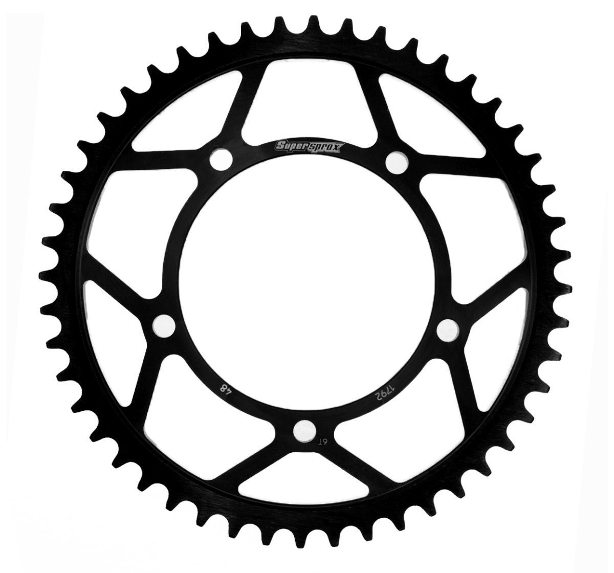 Řetězová rozeta SUPERSPROX RFE-1792:48-BLK černý 48 zubů, 525