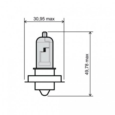 Lamp RMS 246510435 P26S 12V 20W