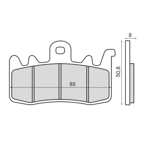 Brzdové destičky RMS sintered