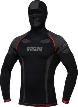 Funkční triko iXS 365 HOOD černo-šedá M/L